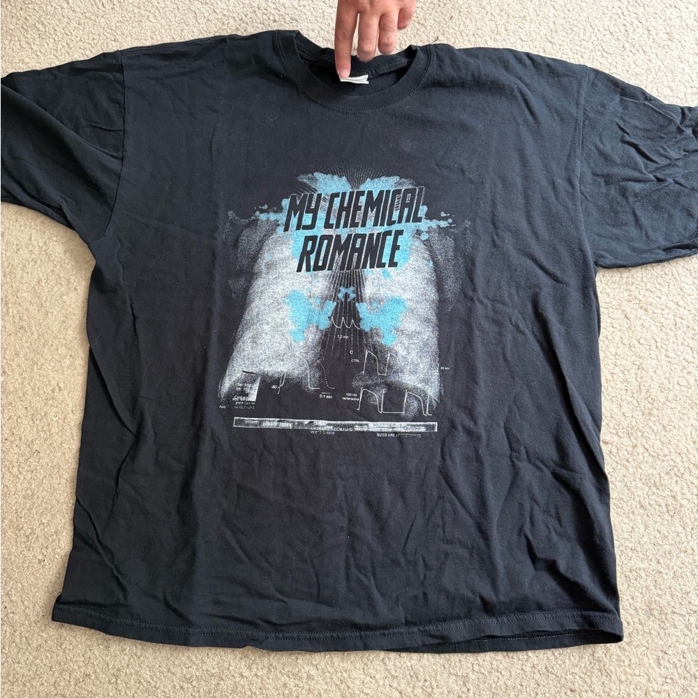 XL My Chemical Romance Watchman era Graphic Tee - Black and Blue